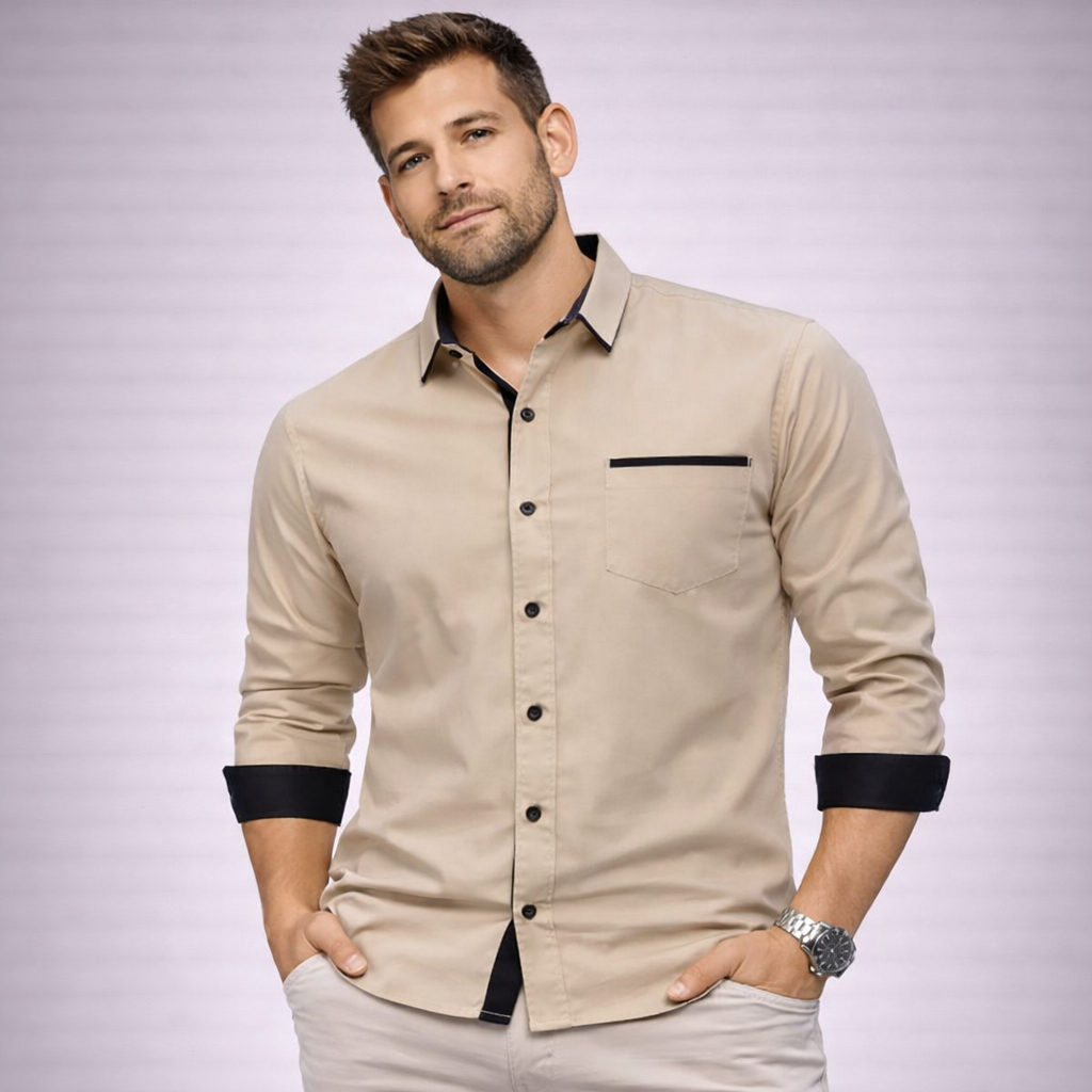 Camisa Social Masculina Lumiére Mairen