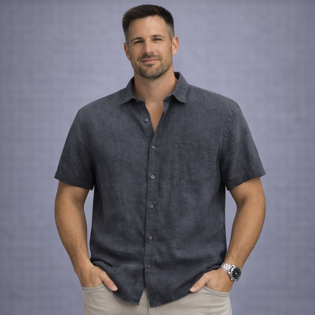 Camisa Casual Masculina Lumiére Linen