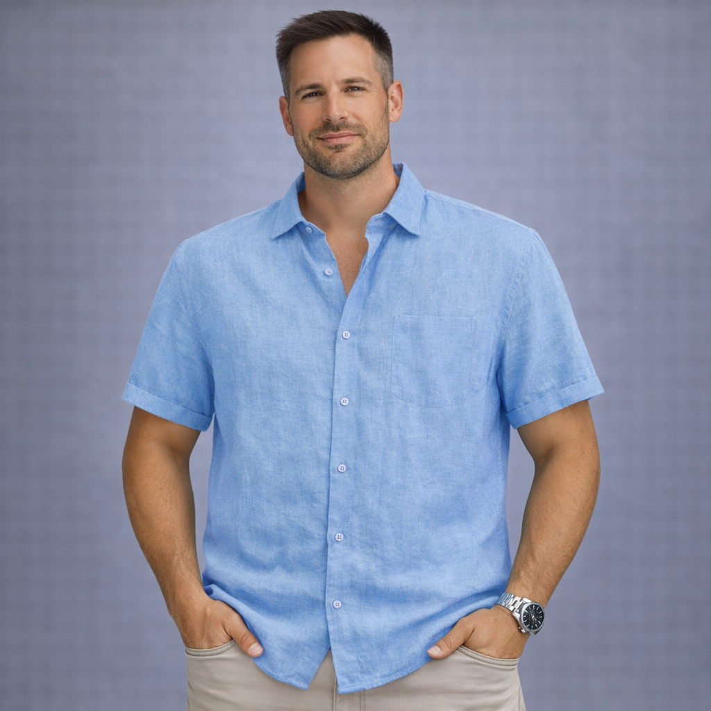 Camisa Casual Masculina Lumiére Linen