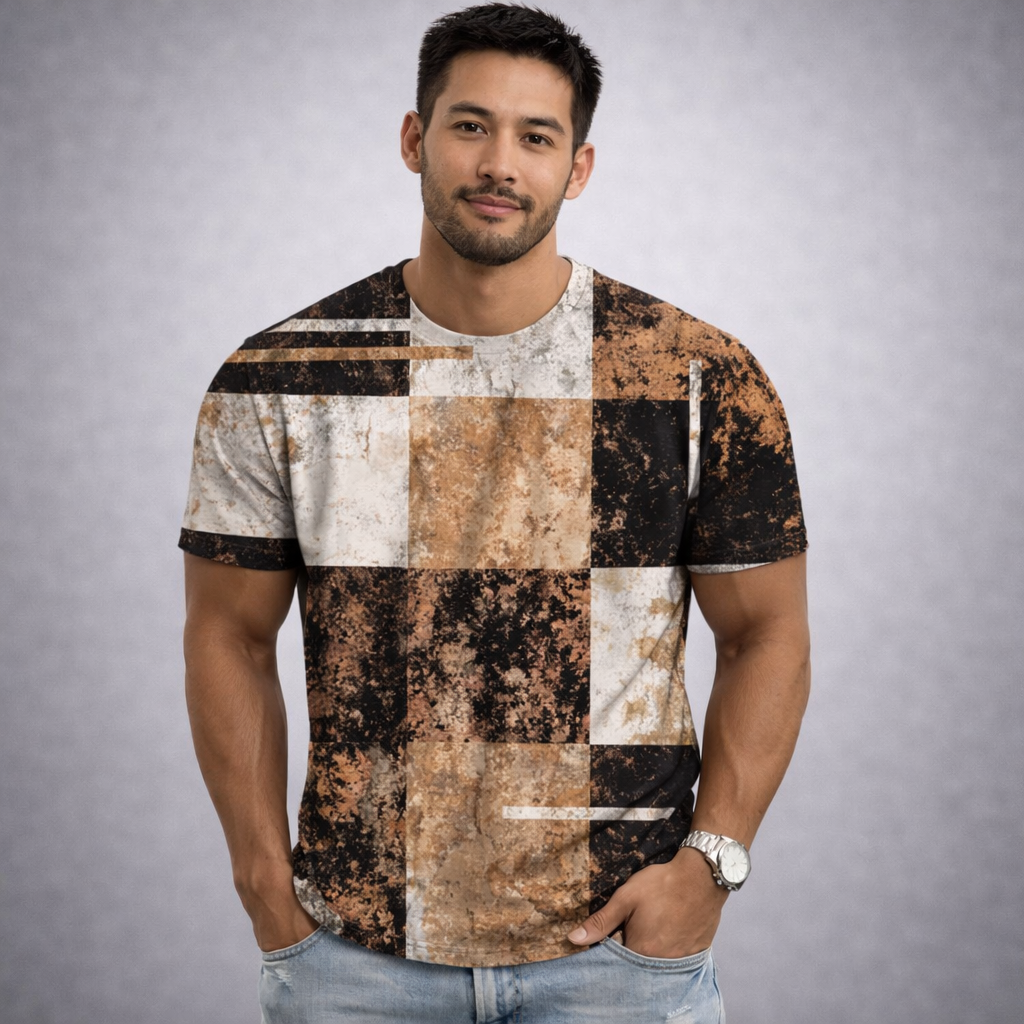 Camisa Casual Masculina Lumiére Striped