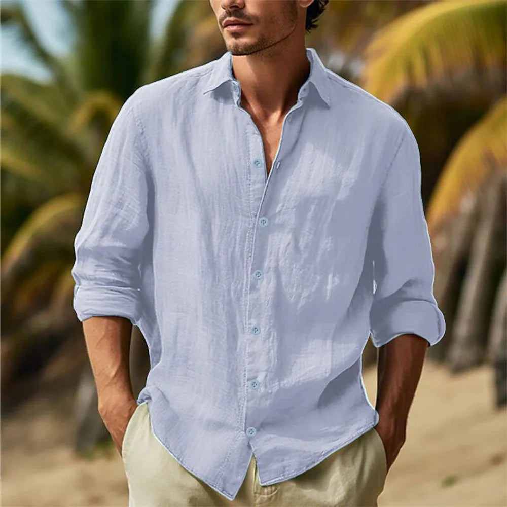 Camisa de linho Masculina Lumiére Zara