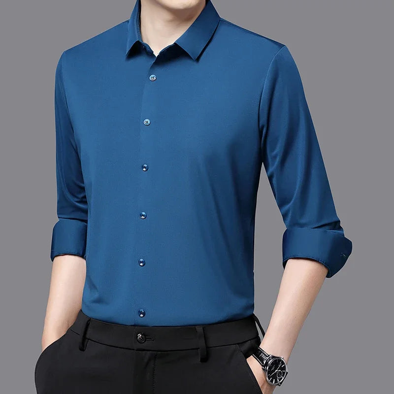 Camisa Social Elástica Masculina Lumiére Rouvier