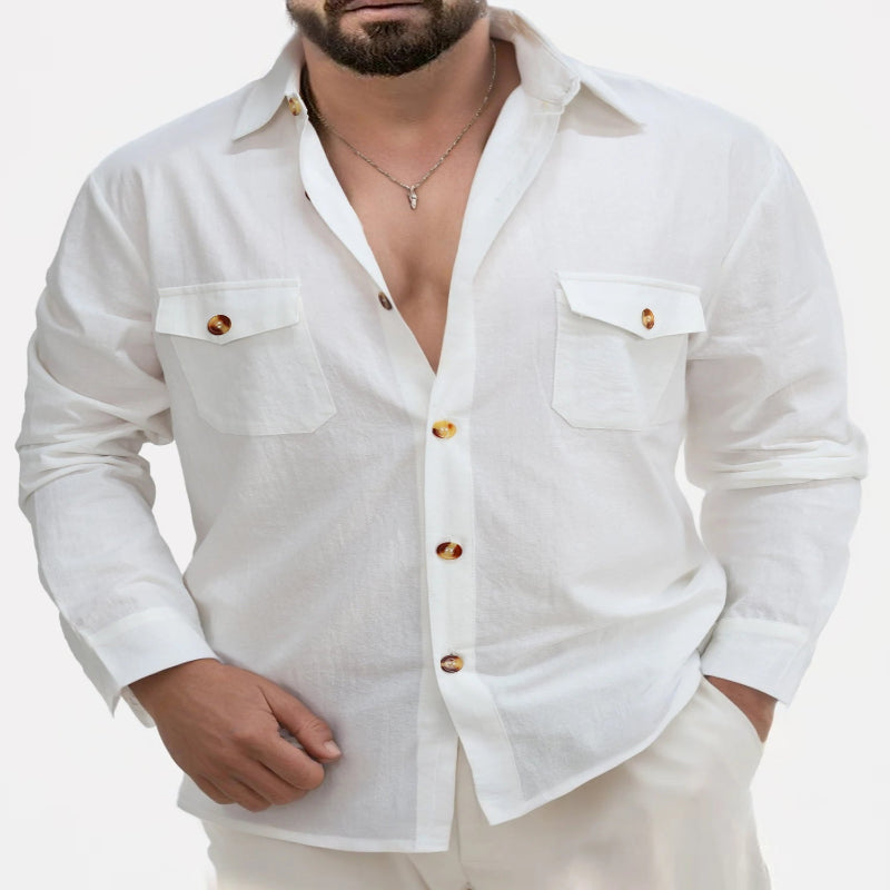 Camisa de Linho Masculina Lumiére Clauvine