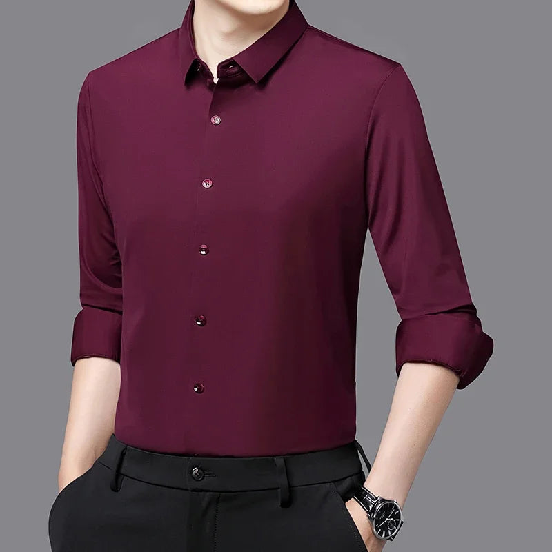 Camisa Social Elástica Masculina Lumiére Rouvier