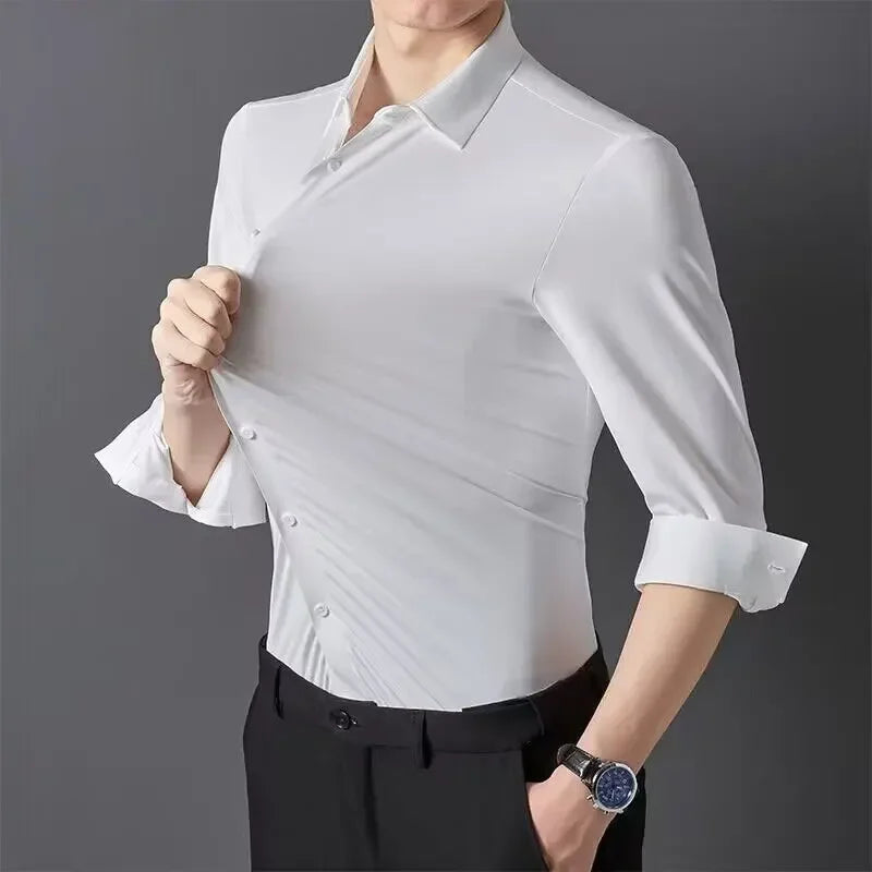 Camisa Social Elástica Masculina Lumiére Rouvier