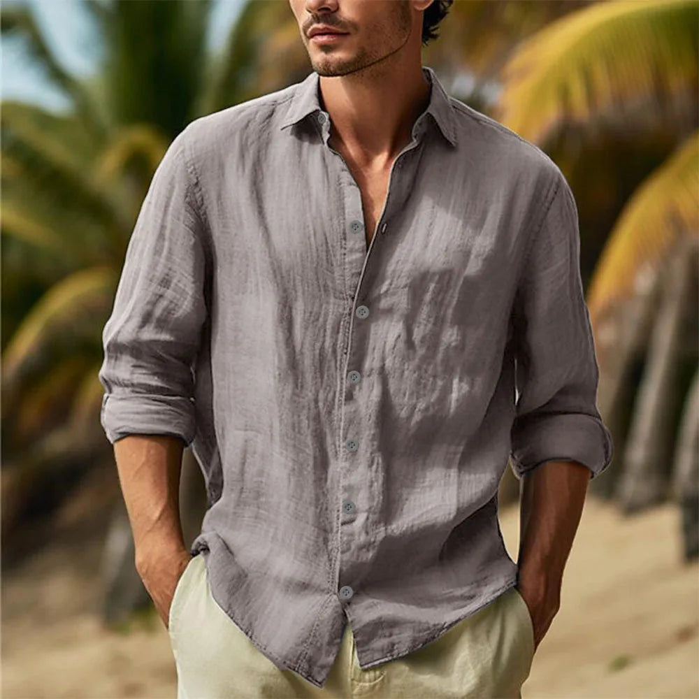 Camisa de linho Masculina Lumiére Zara