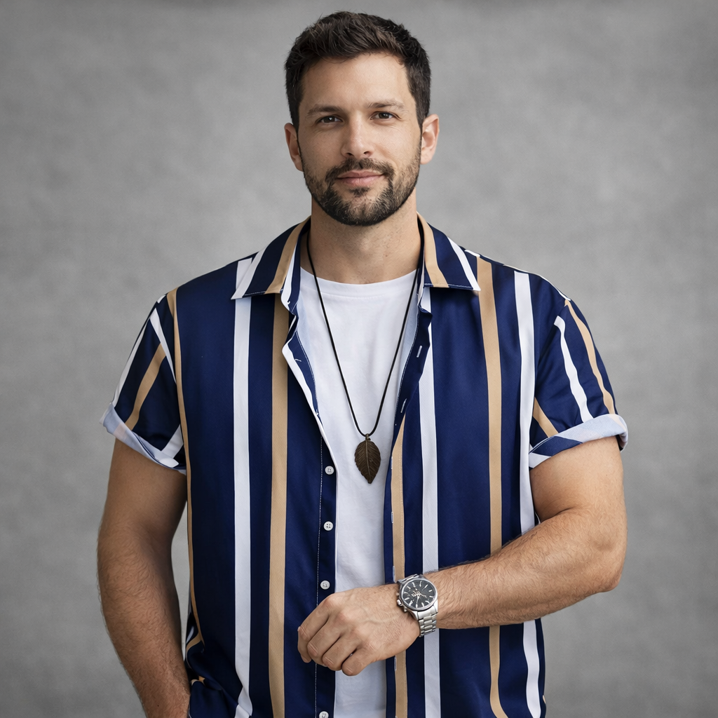 Camisa Casual Masculina Lumiére Starts
