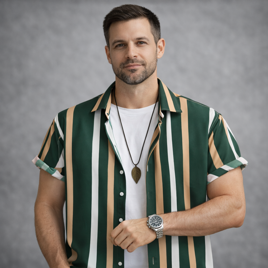 Camisa Casual Masculina Lumiére Starts