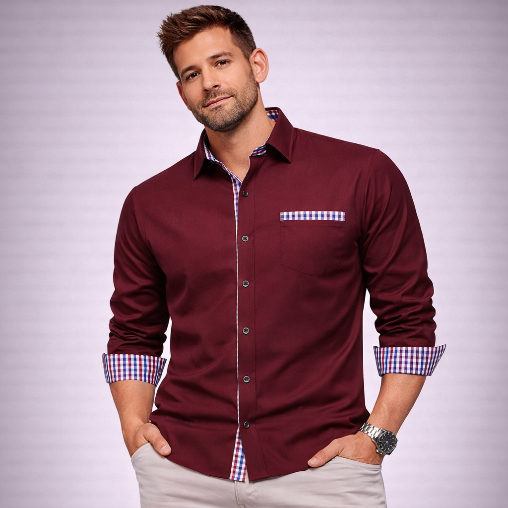 Camisa Social Masculina Lumiére Zelrix