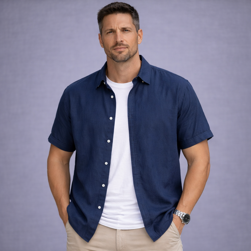 Camisa Casual Masculina Lumiére Linen