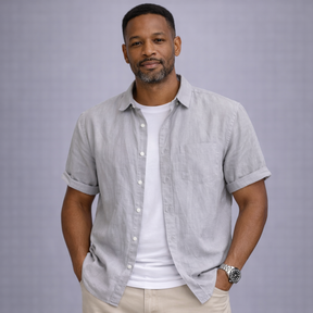 Camisa Casual Masculina Lumiére Linen