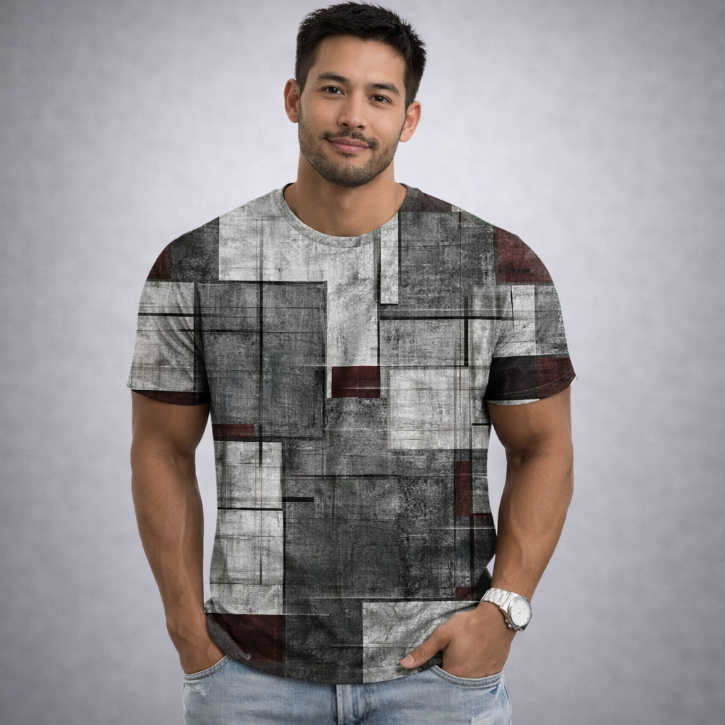 Camisa Casual Masculina Lumiére Striped