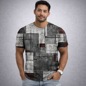 Camisa Casual Masculina Lumiére Striped