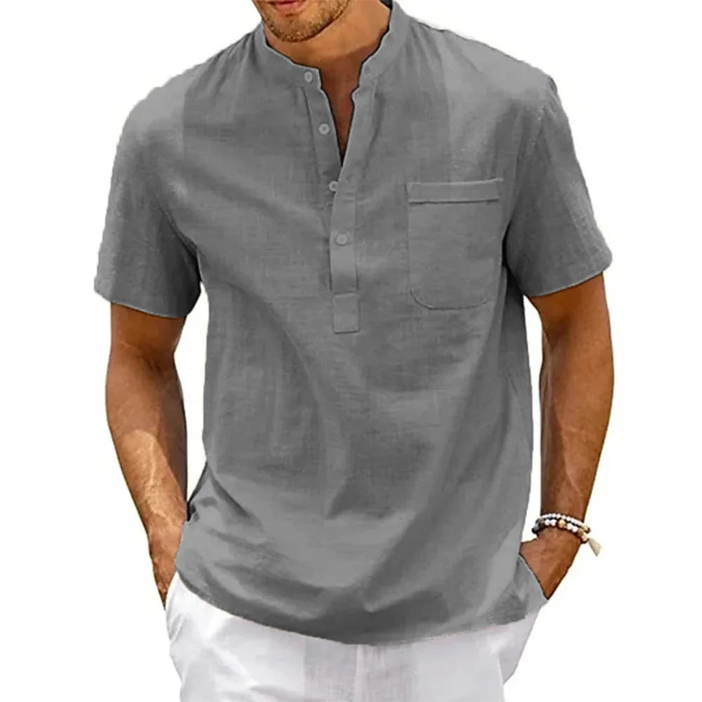 Camisa  de Linho Masculina Lumiére Velvor