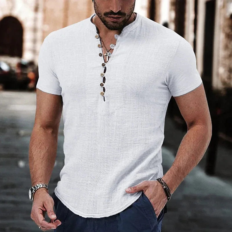 Camisa de Linho Masculina Marvielle