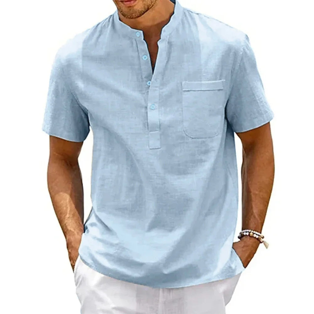 Camisa  de Linho Masculina Lumiére Velvor