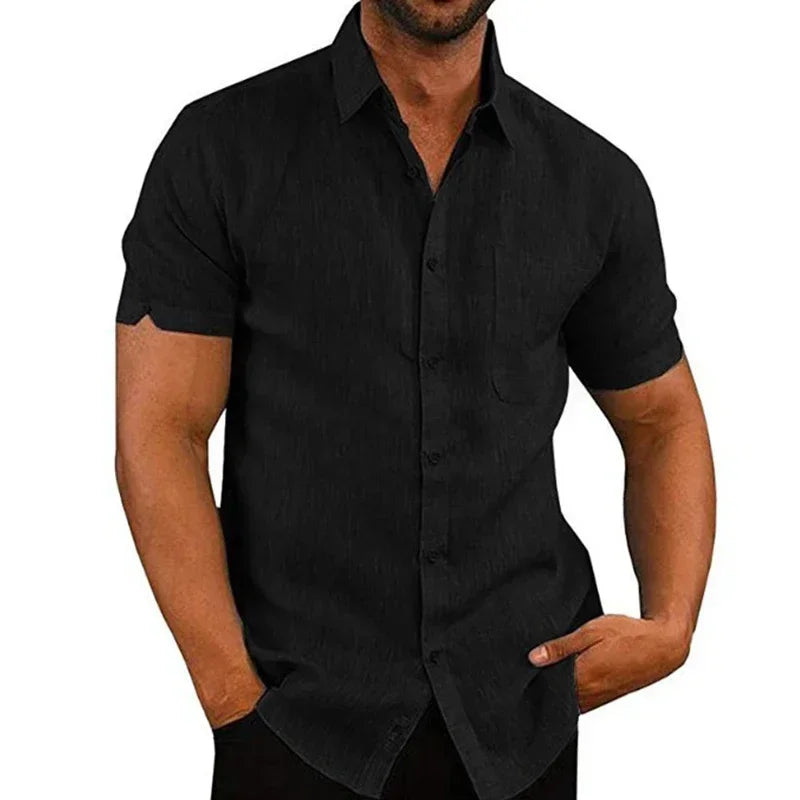 Camisa De Linho Masculina  Auvrex