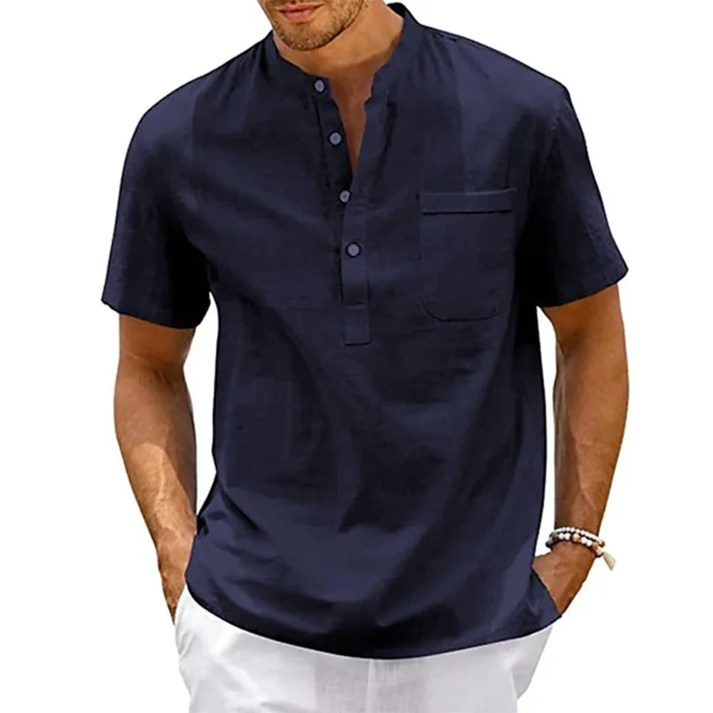 Camisa  de Linho Masculina Lumiére Velvor