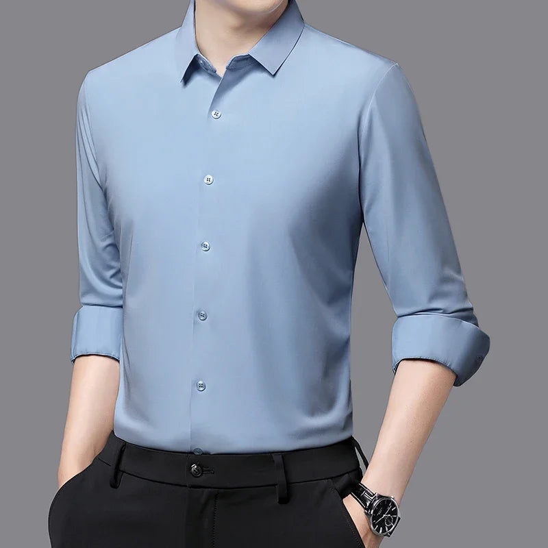 Camisa Social Elástica Masculina Lumiére Rouvier