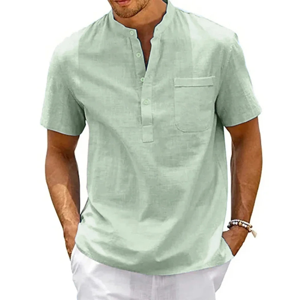 Camisa  de Linho Masculina Velvorn