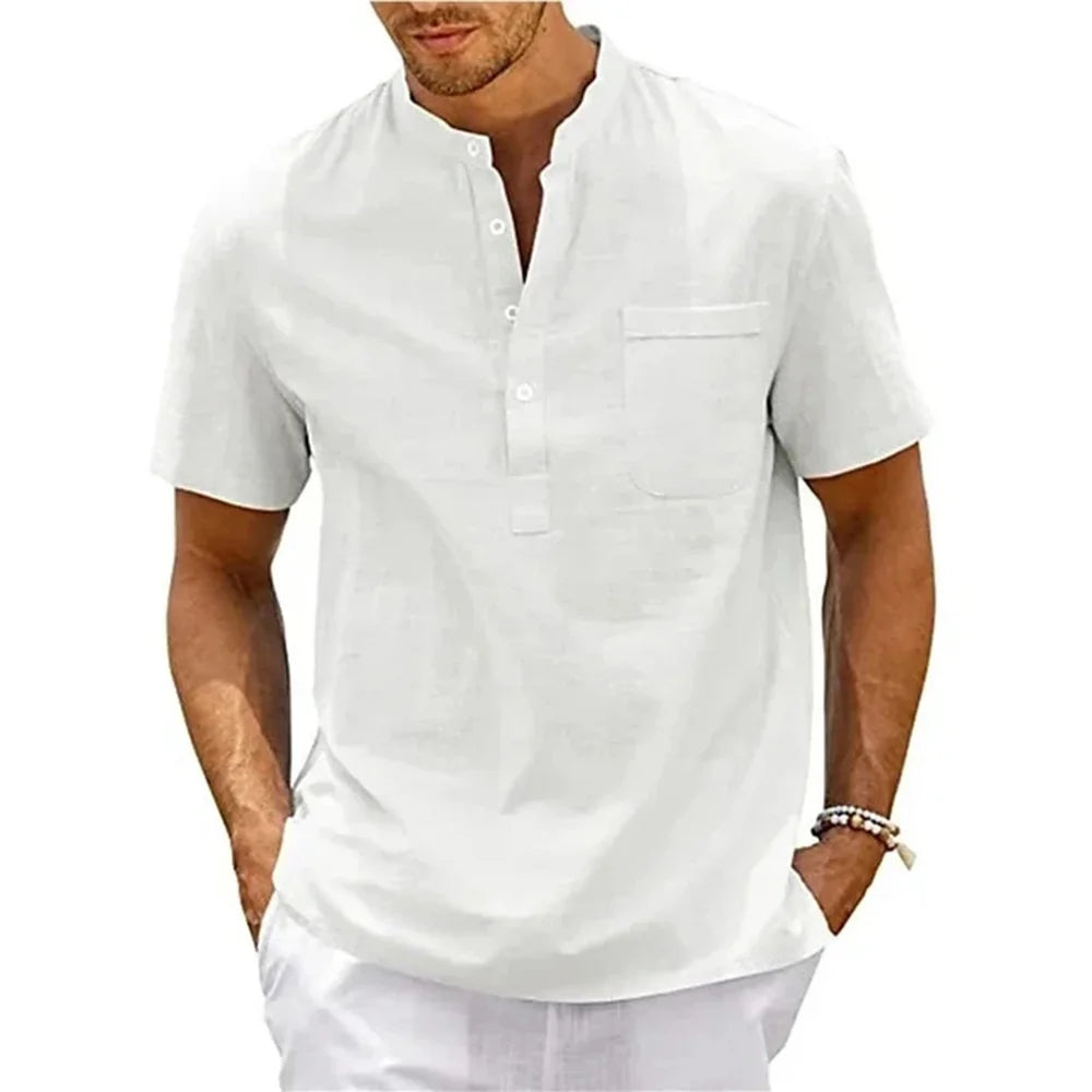 Camisa  de Linho Masculina Lumiére Velvor